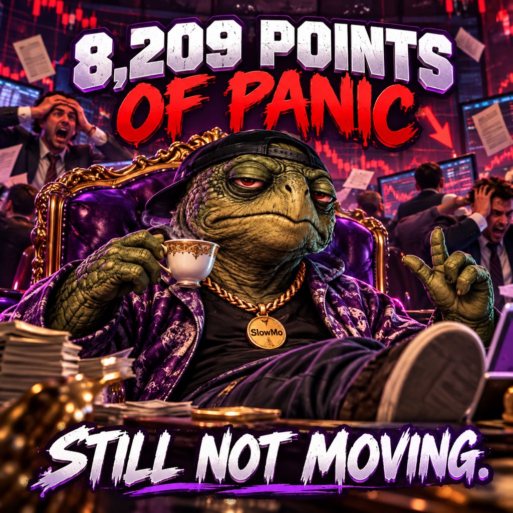 SLOWMO drinking tea: 8,209 points of panic. Still not moving.